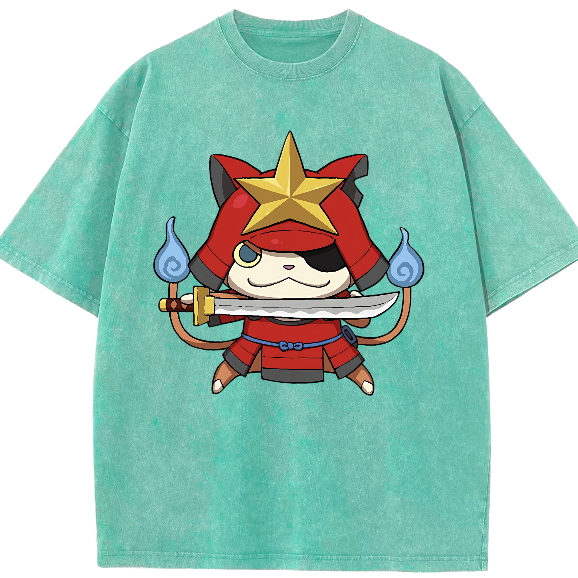 （画像用） 妖怪ウォッチ Yo-kai Watch 綿100% ヴィンテージ風 半袖Tシャツ（フロントプリント）